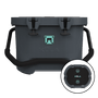 Front image of Kula 10 in graphite with top view added