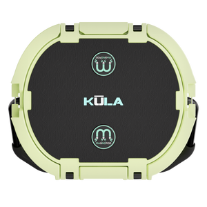 Top view of the Kula 10 cooler with magnepods
