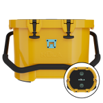 Front view of the KULA 10 MAGNEPOD™ Cooler Yellow and top