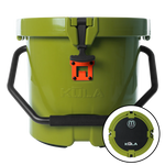 Side view of the KULA 5 MAGNEPOD™ Cooler Olive