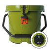 Side view of the KULA 5 MAGNEPOD™ Cooler Olive