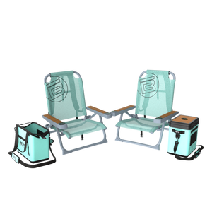 Front view of Mule Series Full Haul with two chairs, cooler, and tote.