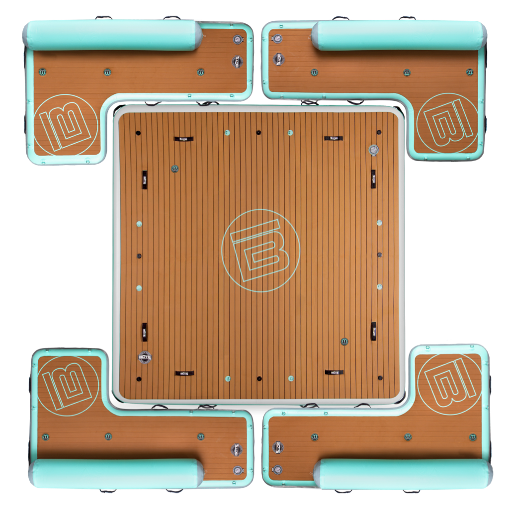 Top view of the Party Barge configuration