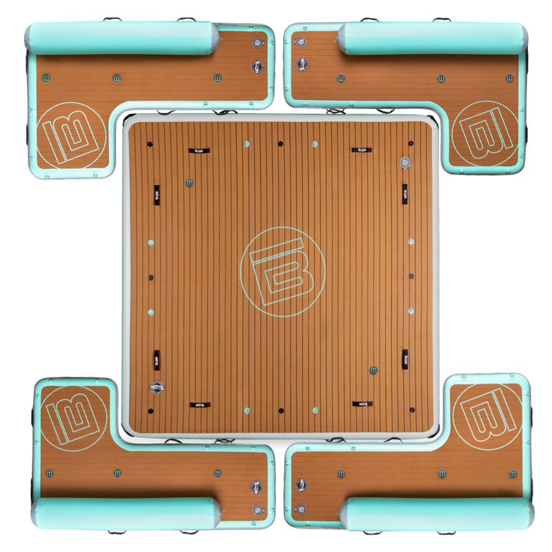 Top view of the Party Barge configuration