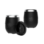 A detailed image of the MAGNETumbler 12oz Stemless 2-Pack Black, showing its design and key features.