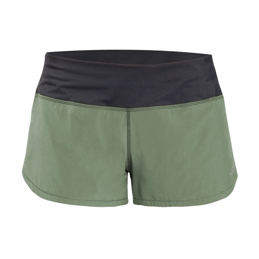 Front image of the Women's Flight Short Dark Olive