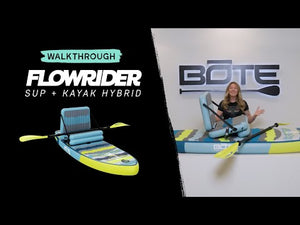 Video walkthrough of the Kids FlowRider Aero 8' Native Rips Hybrid Inflatable Paddle Board.