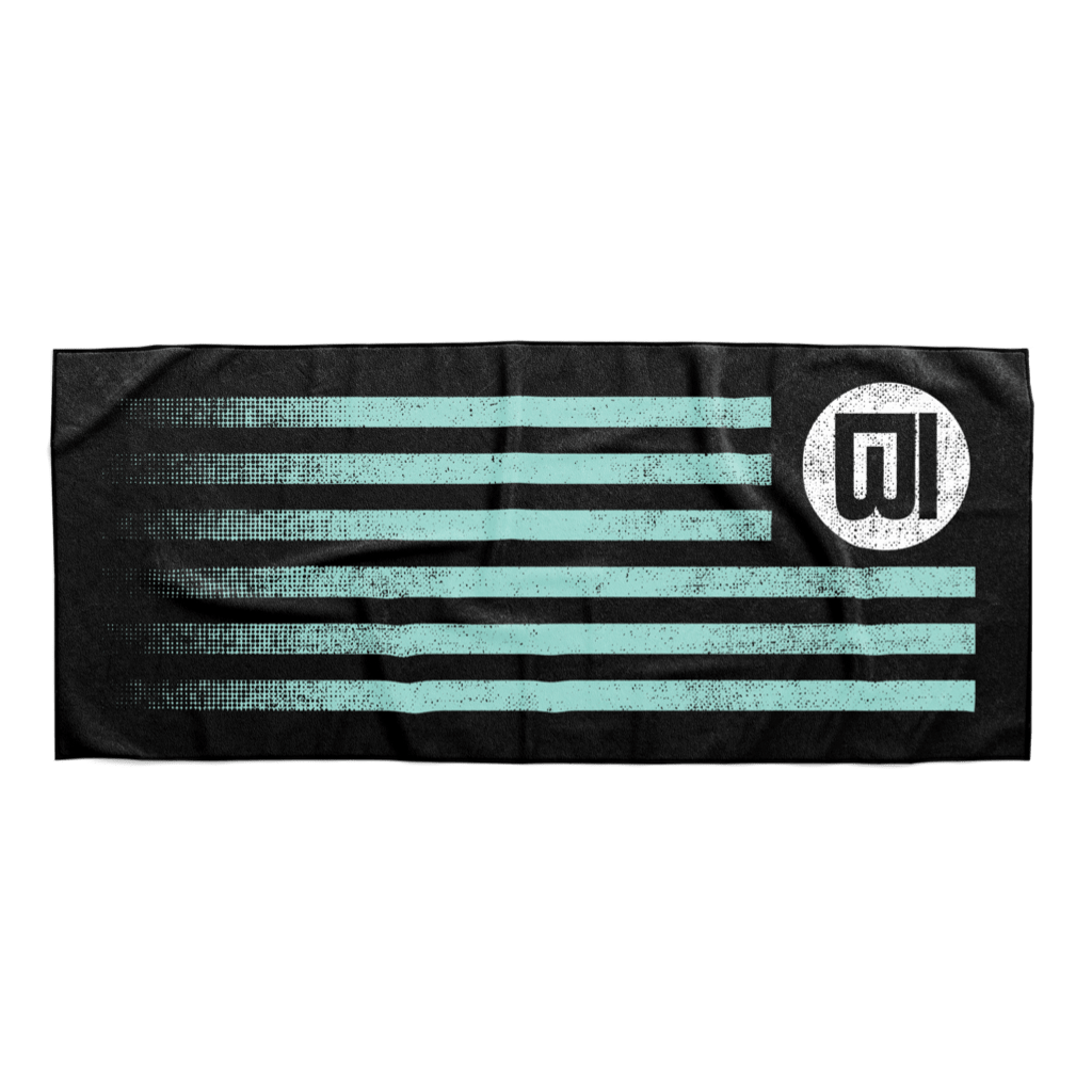 Top view of towel
