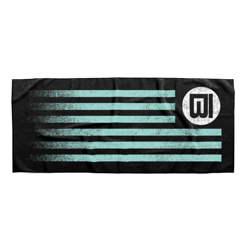 Top view of towel