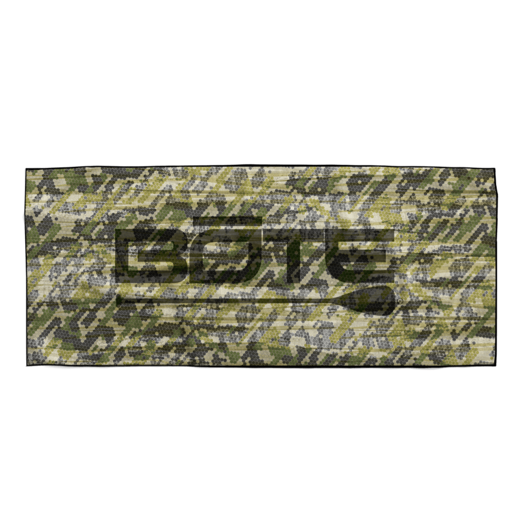 Flat view of towel