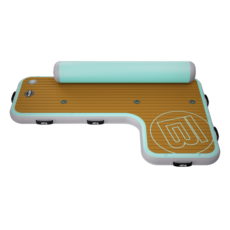 Front angled view of the Inflatable Dock Hangout Couch [Starboard] Classic