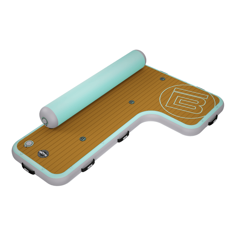 Angled view of the Inflatable Dock Hangout Couch [Starboard] Classic