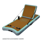 Top angled view of the Inflatable Hangout Lounge Classic with drinkware