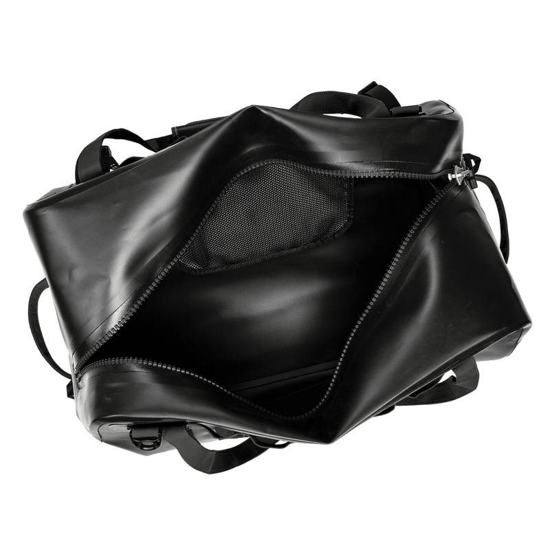 Interior of the black Highwater Duffel