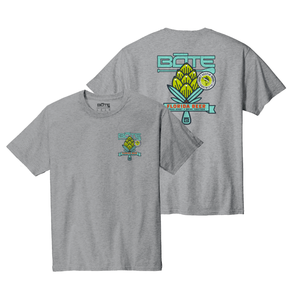 Front and back image of the BOTE Beer Tee