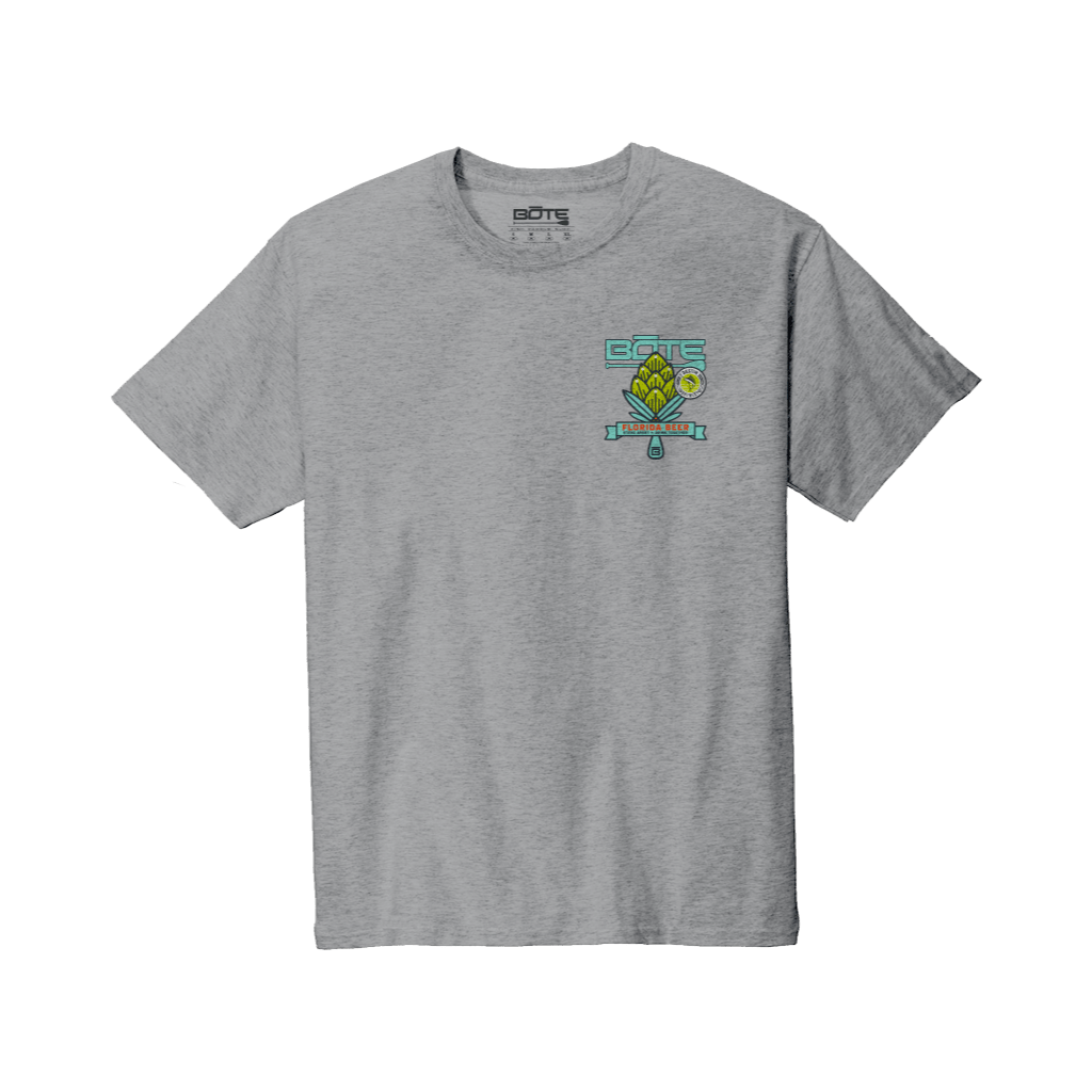 Front view of the BOTE Beer Tee