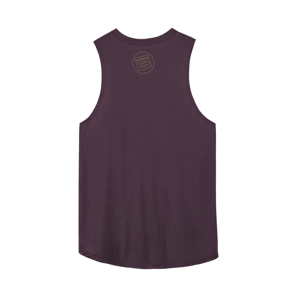 Back view the Women's Death Head Relaxed Fit Tank