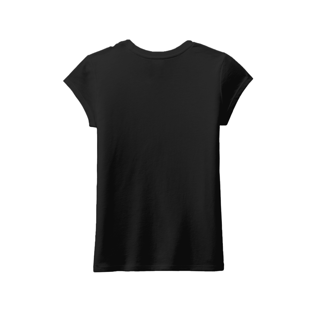 Back view the Youth Girl's Logo Tee