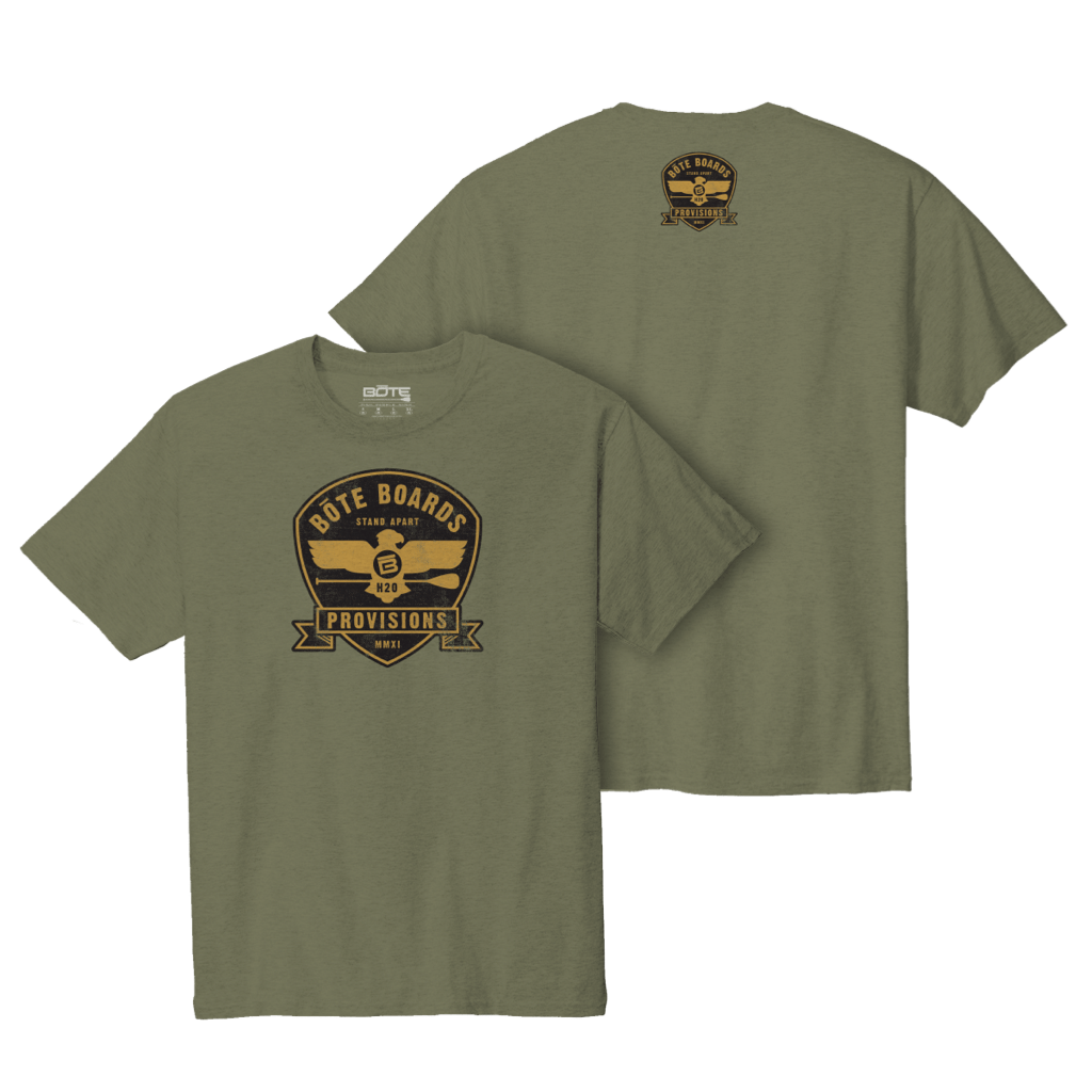 Front and back image of the Men's Eagle Supply Tee