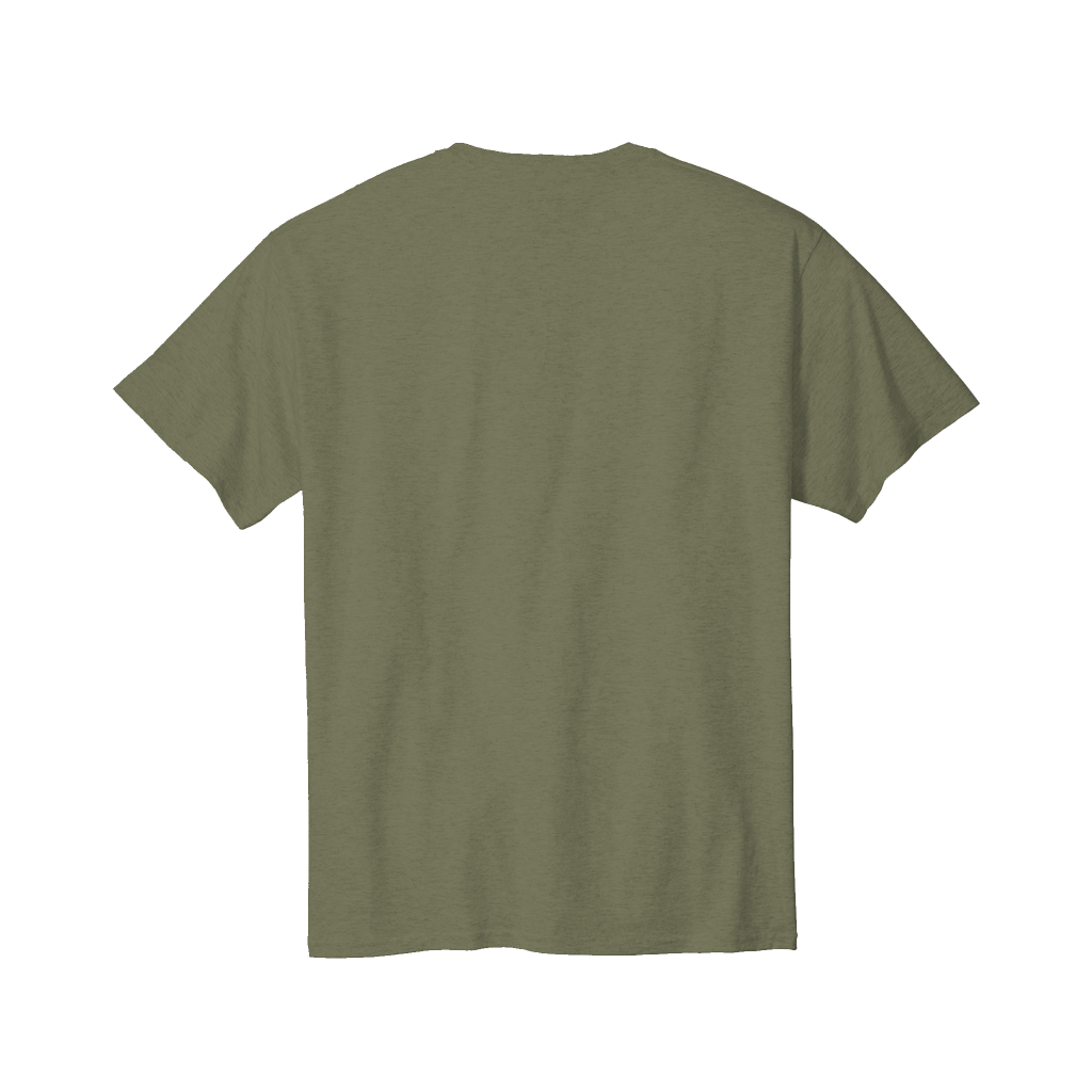 Back view the Men's Logo Olive Tee