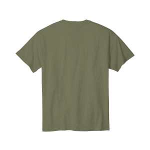 Back view the Men's Logo Olive Tee