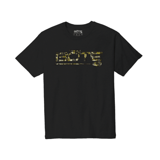 Front view of the Men's Logo Verge Camo Tee