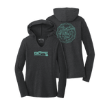 Front and back image of the Women's Bonefish Hooded Long Sleeve