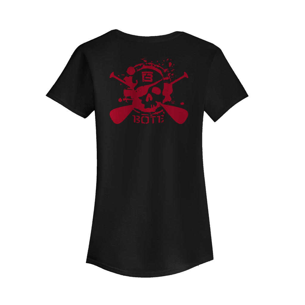 Back view the Women's No Quarter Tee