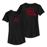 Front and back image of the Women's No Quarter Tee