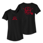 Front and back image of the Women's No Quarter Tee