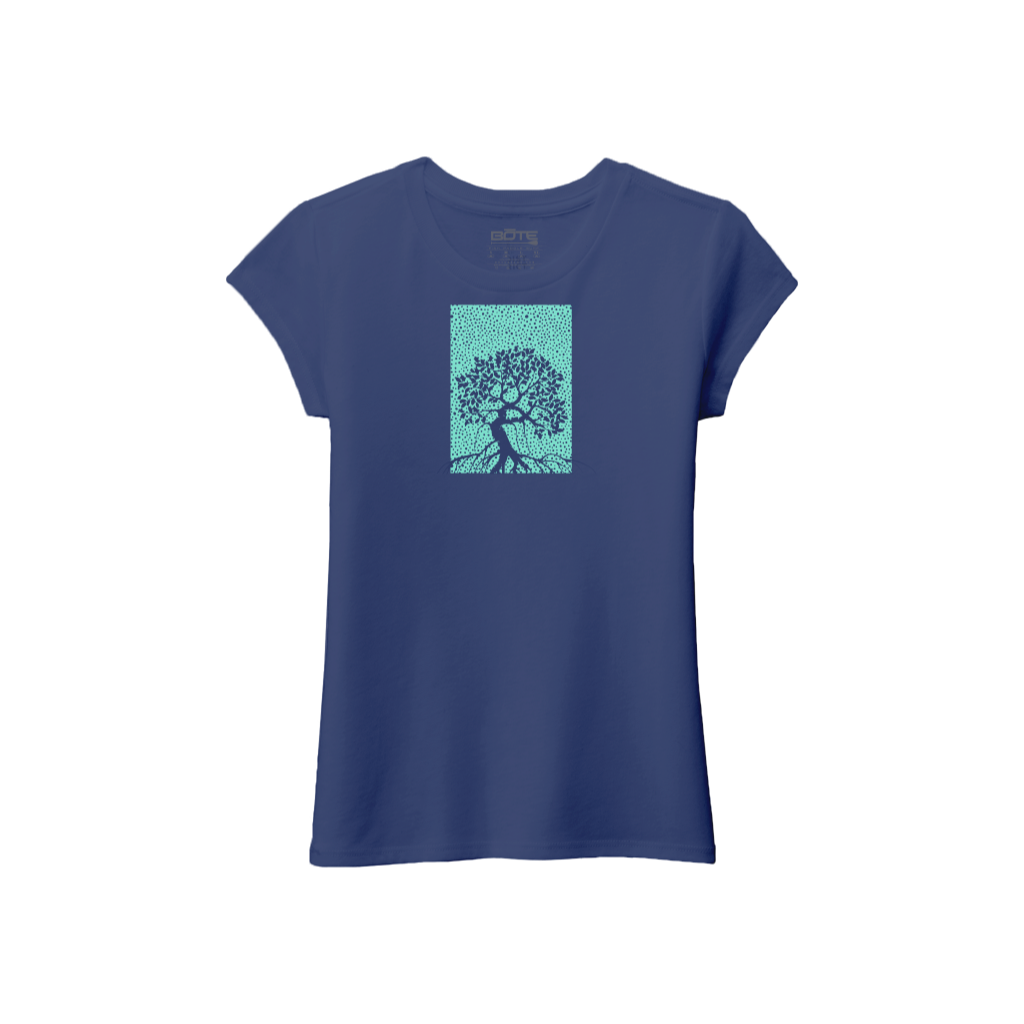 Front view of the Youth Girl's Starry Night Tee