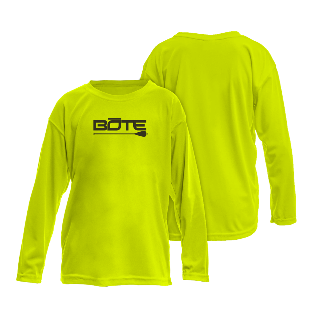 Front and back image of the Youth Logo UPF 50+ Vapor Long Sleeve