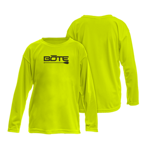Front and back image of the Youth Logo UPF 50+ Vapor Long Sleeve
