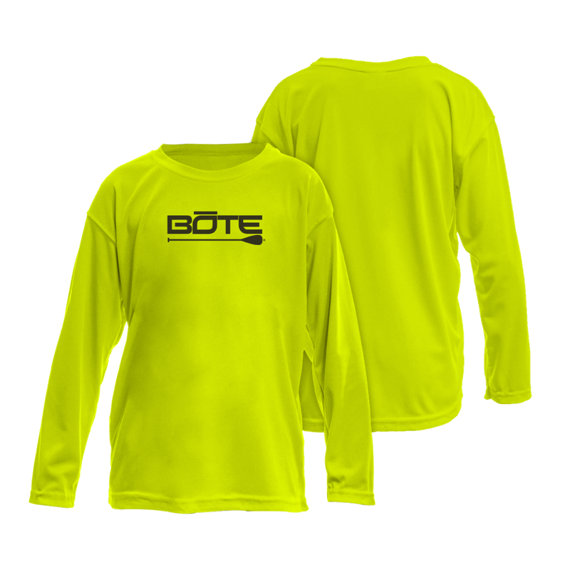 Front and back image of the Youth Logo UPF 50+ Vapor Long Sleeve
