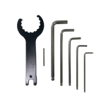 Tool kit used for installation and maintenance fo the APEX Pedal Drive and Rudder System