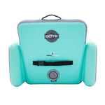 Back of the Aero Chair XL with BOTE logo and clasp for securing when folded