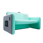 Angled view of the Aero Couch with stretch pocket and MOLLE loops on the side with cup holder receiver