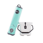 Aero Couch deflated and folded leaning against the KULA 5 for scale