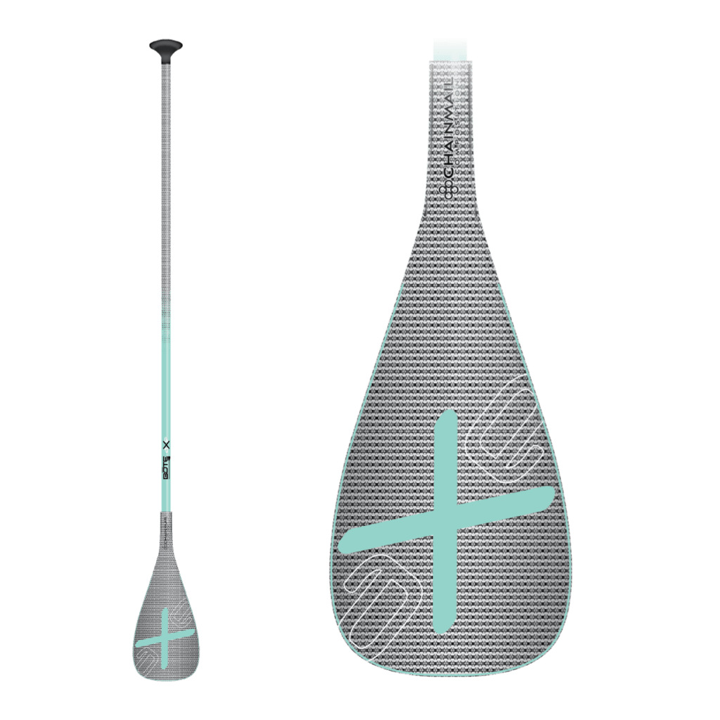 With a carbon fiber shaft and blade featuring our inlaid Chainmail Pro weave for added strength and durability, this lightweight one-piece SUP paddle is a great addition or replacement for your paddle board or inflatable board. This paddle allows proper sizing to the paddler - just cut the shaft to the desired length and attach the included handle with cement (not included).