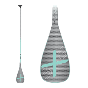 With a carbon fiber shaft and blade featuring our inlaid Chainmail Pro weave for added strength and durability, this lightweight one-piece SUP paddle is a great addition or replacement for your paddle board or inflatable board. This paddle allows proper sizing to the paddler - just cut the shaft to the desired length and attach the included handle with cement (not included).