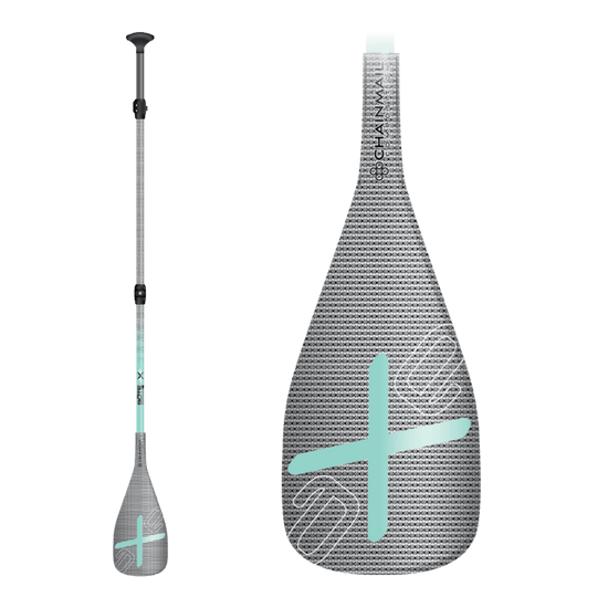 A well-balanced blade design providing great stability and good power, the axe edge adjustable, made of our advanced Chainmail Pro material and an ABS edge blade consists of an adjustable 3 piece shaft for secure and easy sizing.