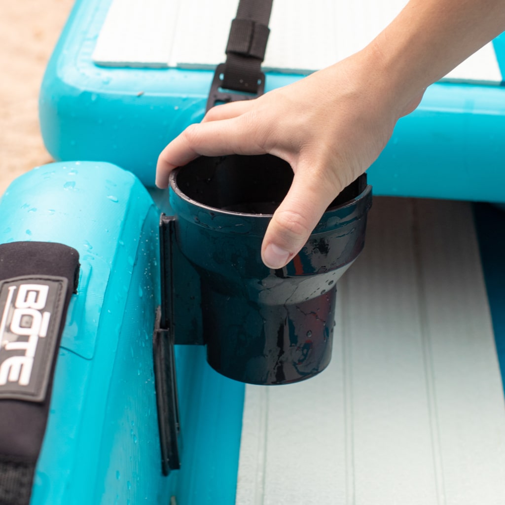 Aero Cup Holder sliding into the receiver on a DEUS Aero