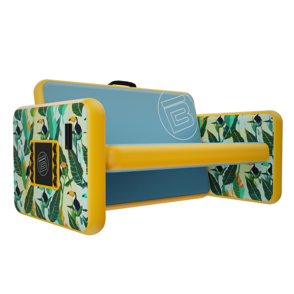 Front angled view of the Inflatable Aero Couch Native Paradise