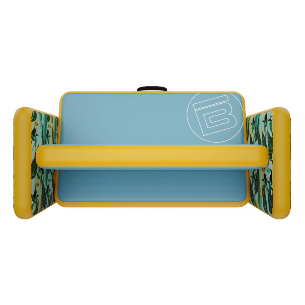 Front view of the Inflatable Aero Couch Native Paradise
