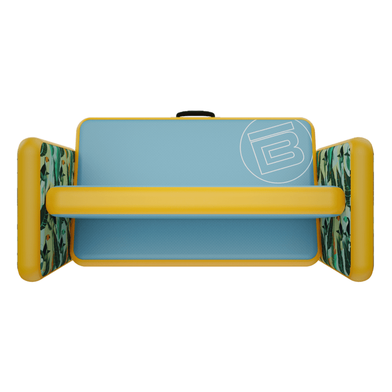 Front view of the Inflatable Aero Couch Native Paradise
