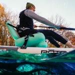 Woman paddling on an Aero SUP Paddle Seat.