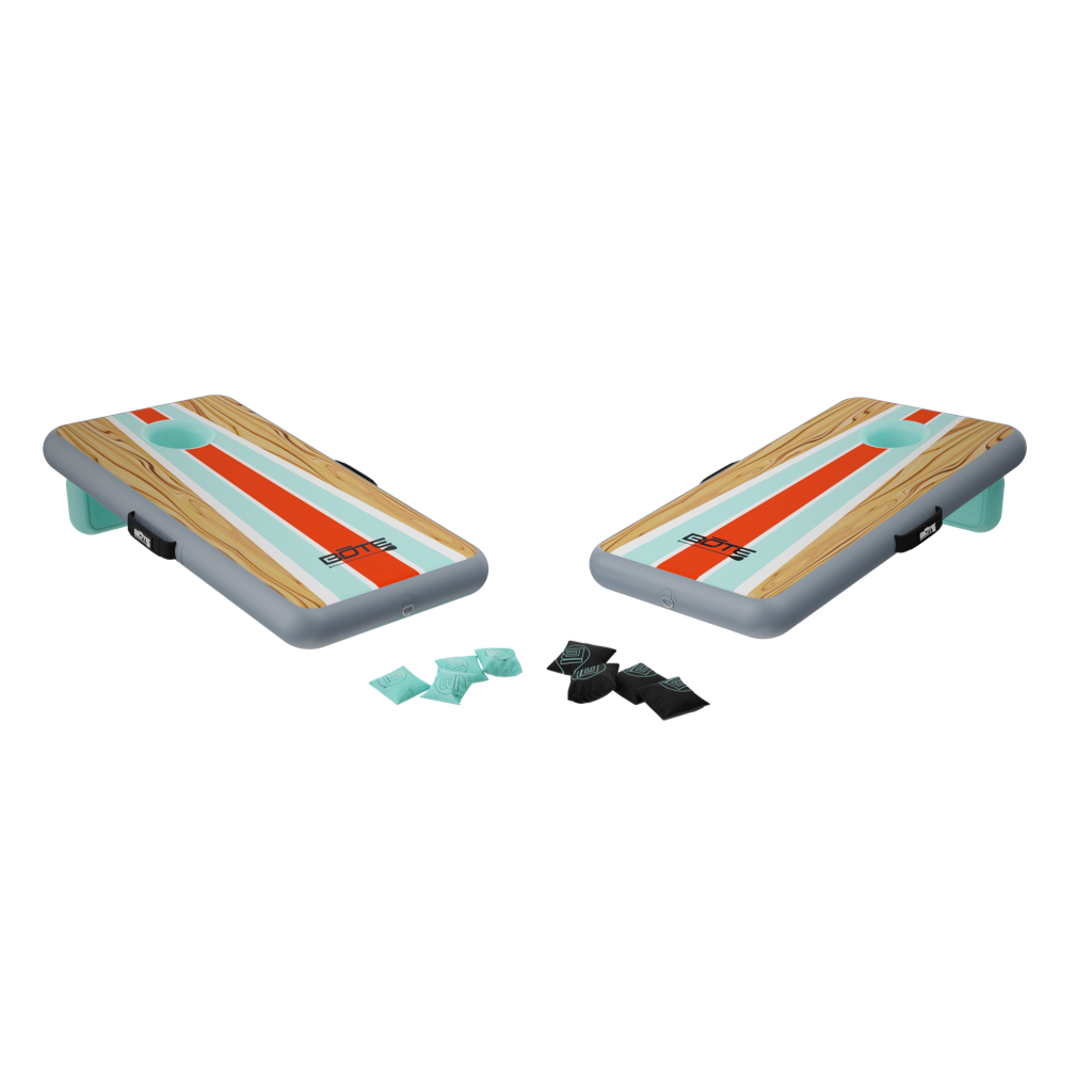 Picture showing what all comes with the Inflatable Aero Bag Toss Classic