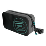 Side view of Highwater Hitchhiker Black showing zip closure and logo detail.