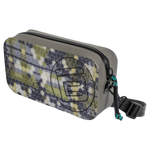 Front view of Highwater Hitchhiker Verge Camo crossbody with adjustable strap.