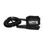 Black coiled leash with BOTE Stand Apart logo on the velcro ankle strap